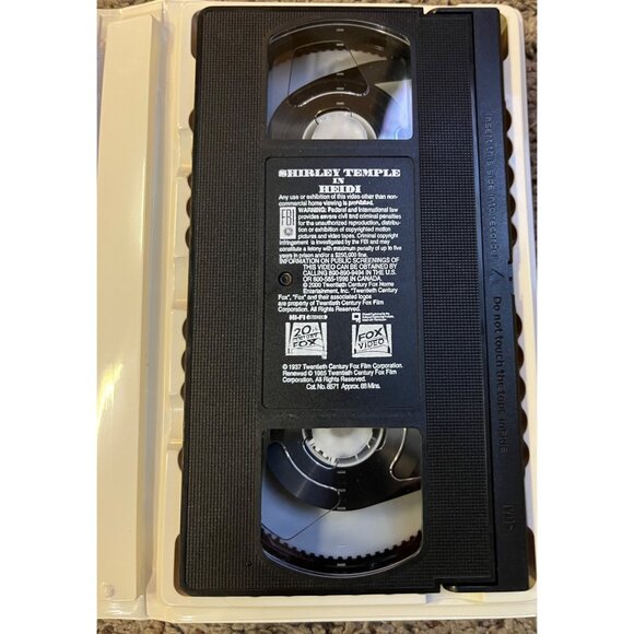 Shirley Temple Family Favorites VHS Set 3 Curly Top Heidi Baby Take a Bow Used - Picture 8 of 16